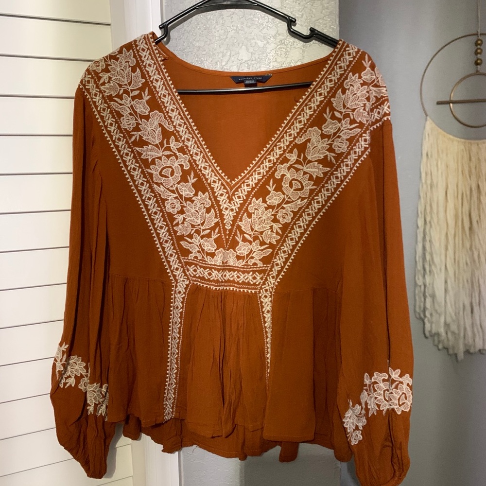 AE embroidered blouse